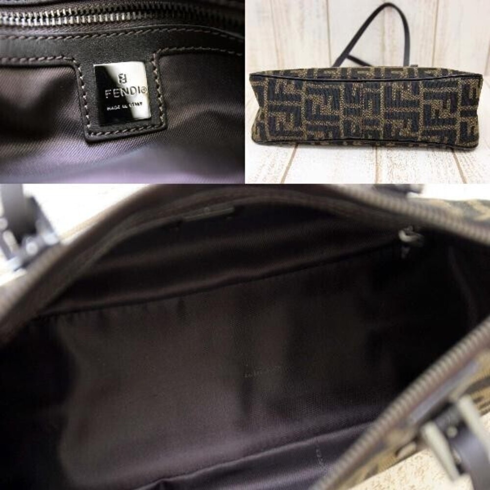 Fendi Zucca Handbag Black